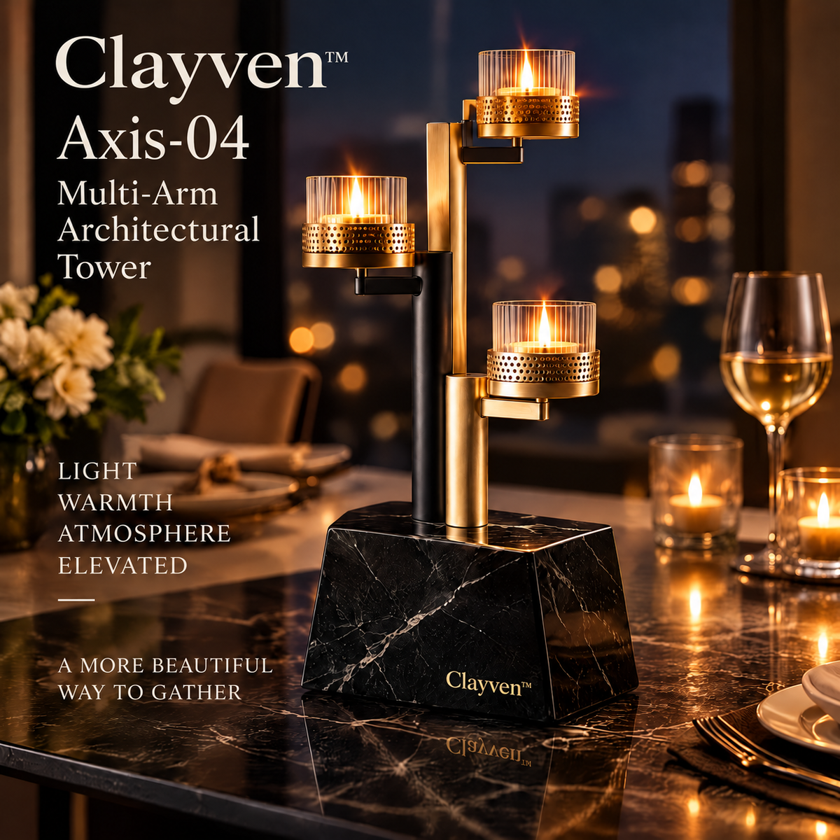 Clayven™ Axis-04 Multi-Arm Architectural Tower