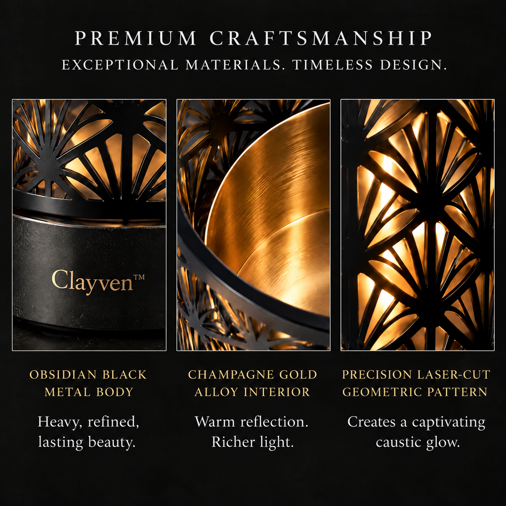 Clayven™ Oculus-05 Perforated Drum Lantern