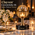 Clayven™ CrownGlobe-06 Sphere Pedestal Warmer