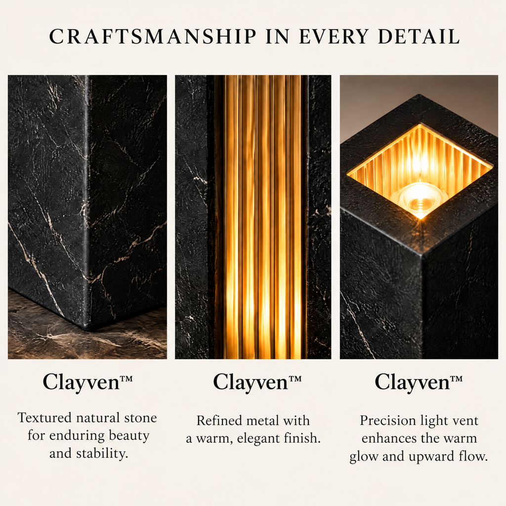 Clayven™ Obelisk-07 Vertical Ribbed Sanctuary