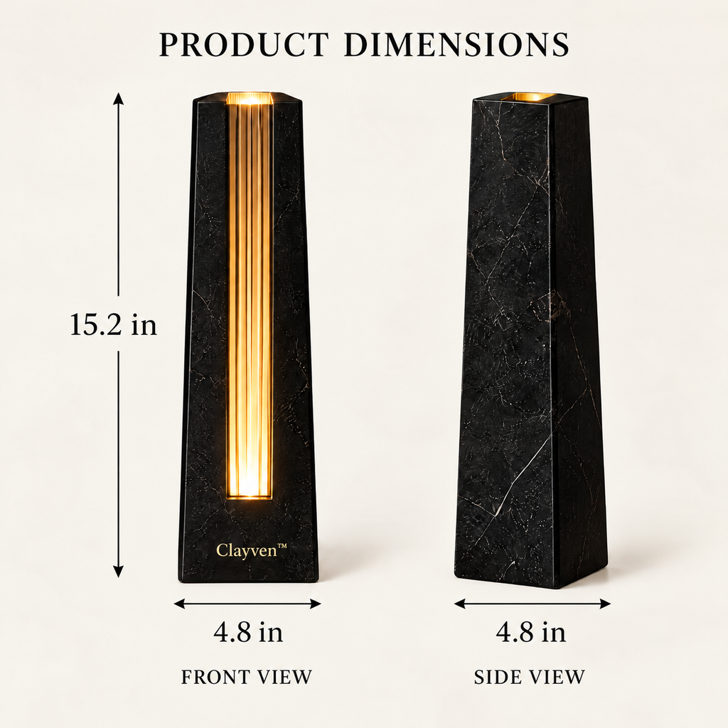 Clayven™ Obelisk-07 Vertical Ribbed Sanctuary