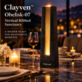 Clayven™ Obelisk-07 Vertical Ribbed Sanctuary