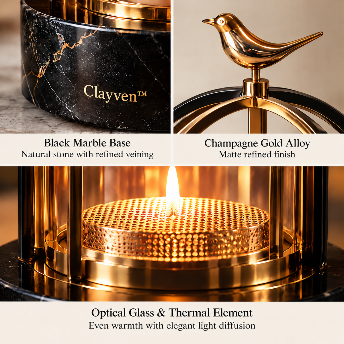 Clayven™ Aviary-08 Minimalist Warmth Vault