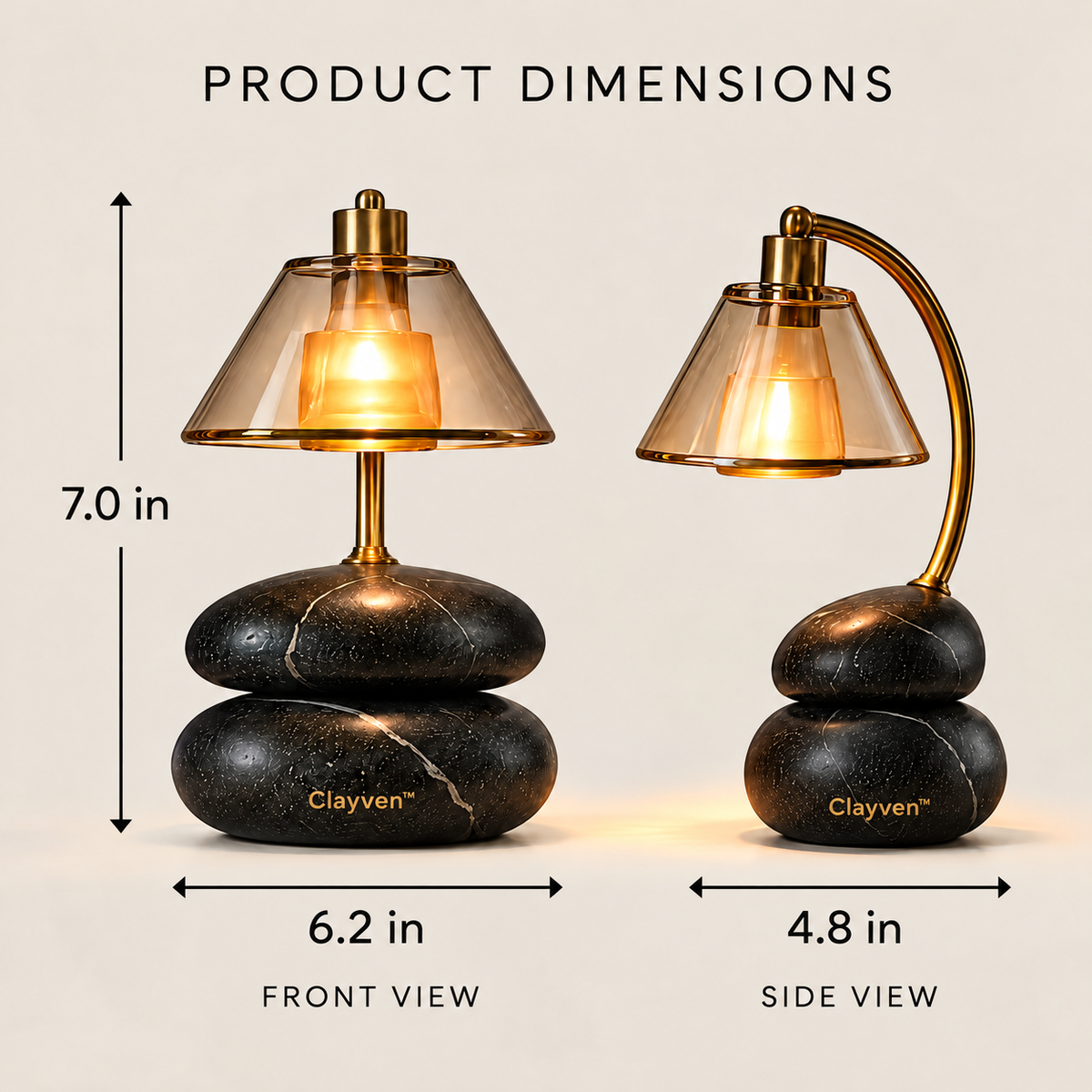 Clayven™ Vesper-02 Cairn Stone Optical Warmth