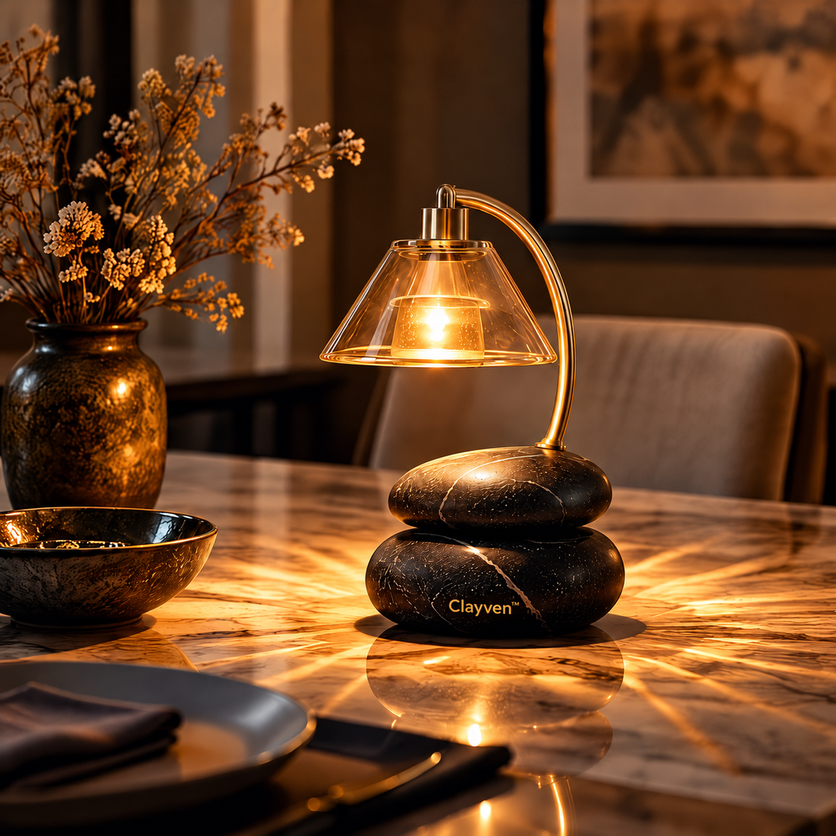 Clayven™ Vesper-02 Cairn Stone Optical Warmth