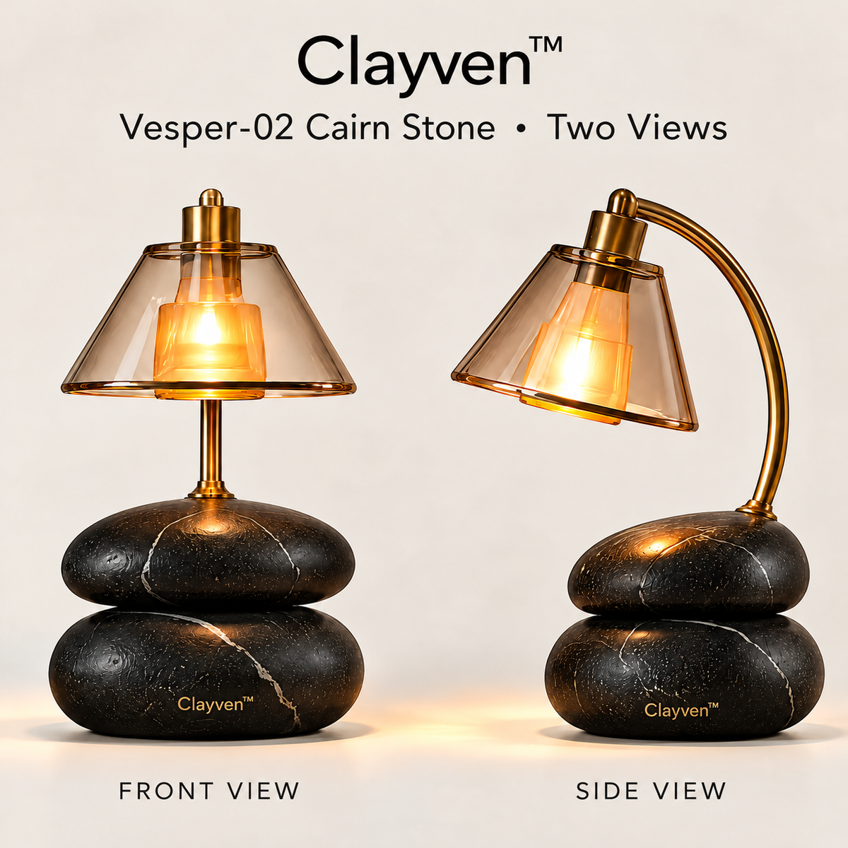 Clayven™ Vesper-02 Cairn Stone Optical Warmth