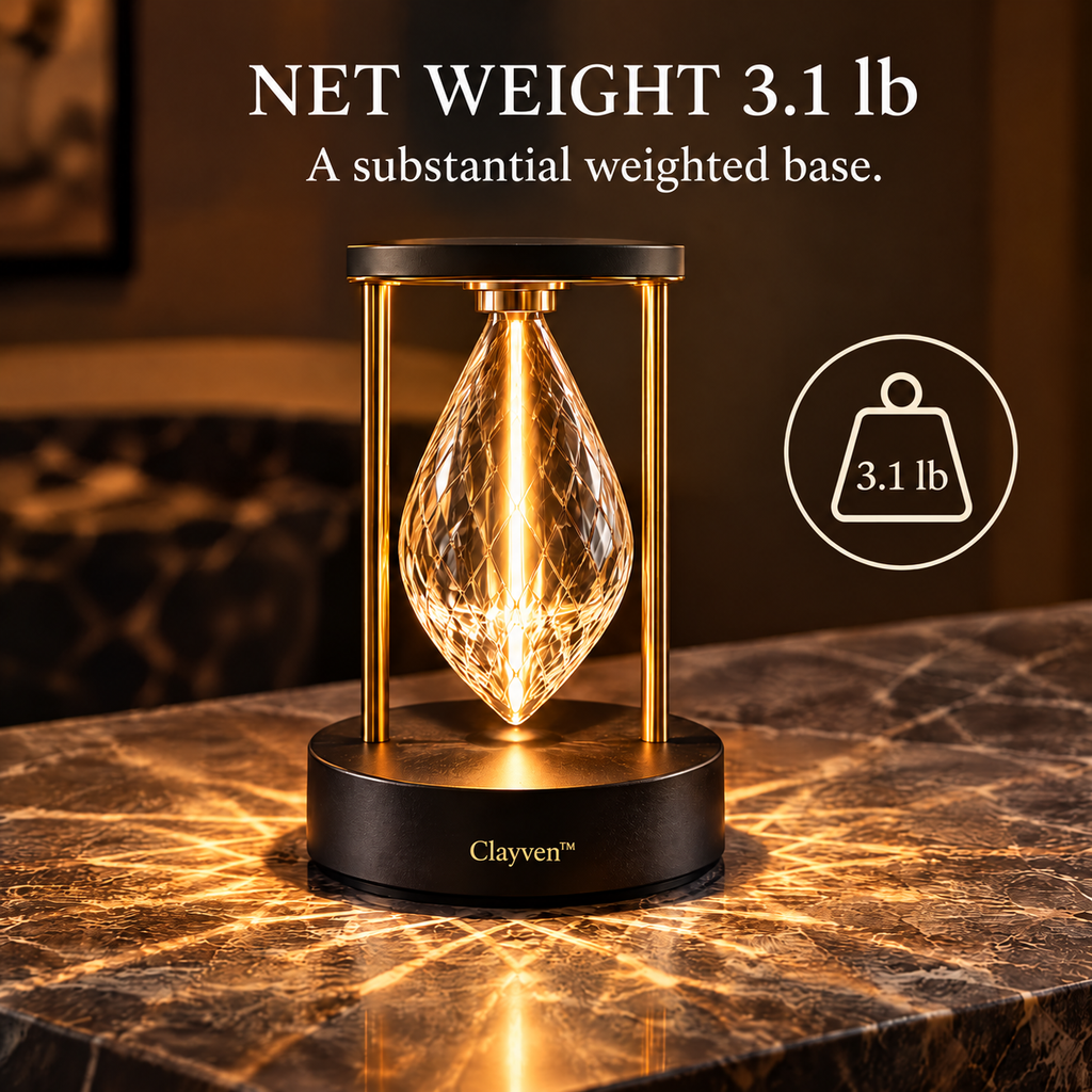 Clayven™ Vesper-03 Prism Drop Table Light