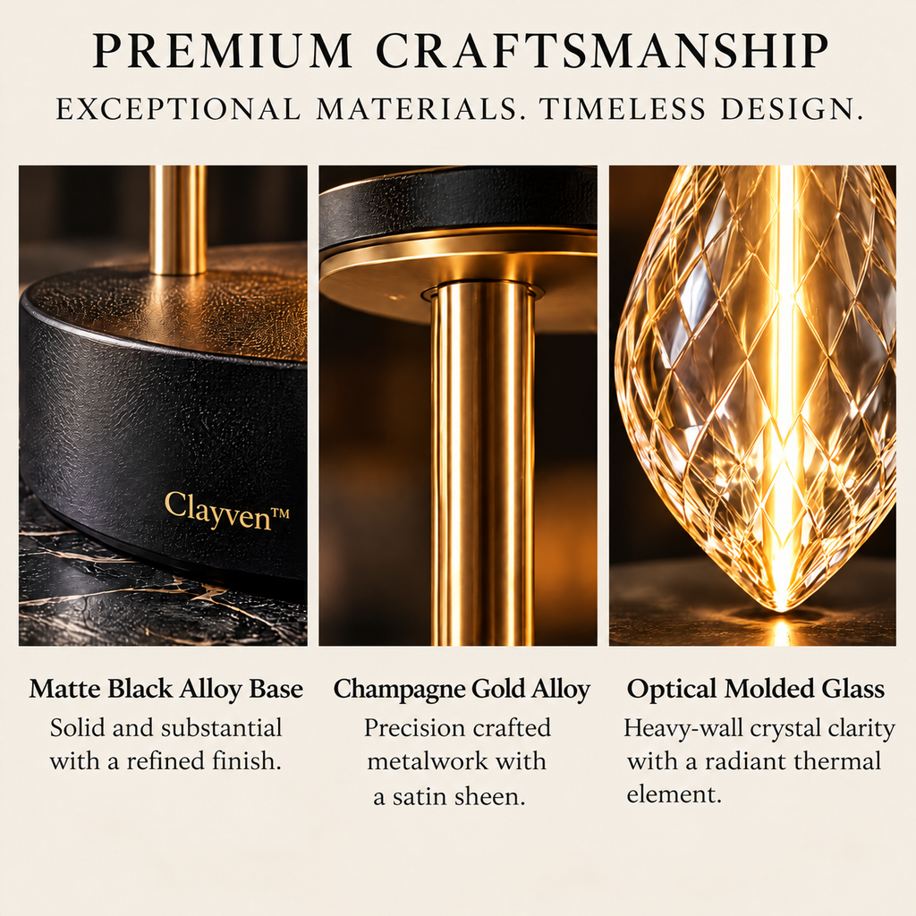 Clayven™ Vesper-03 Prism Drop Table Light
