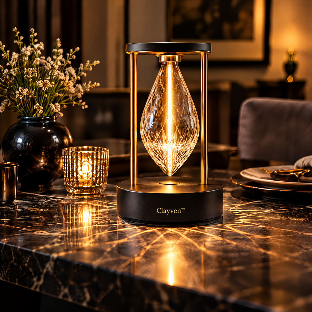 Clayven™ Vesper-03 Prism Drop Table Light