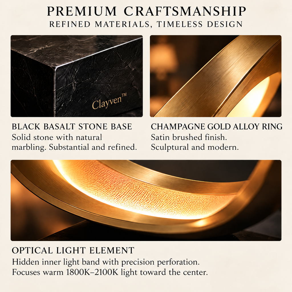 Clayven™ Vesper-05 Monolith Ring Luminary