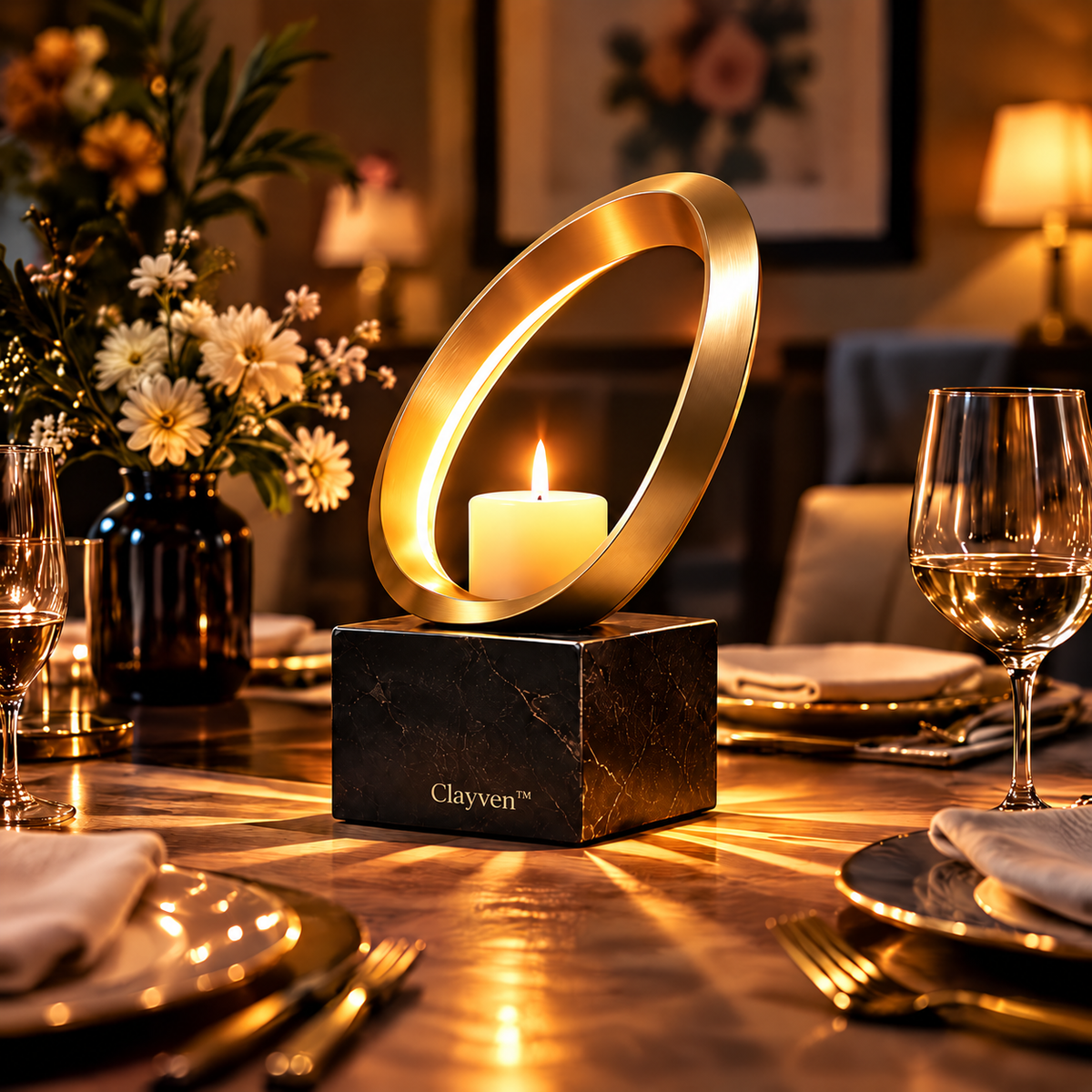 Clayven™ Vesper-05 Monolith Ring Luminary