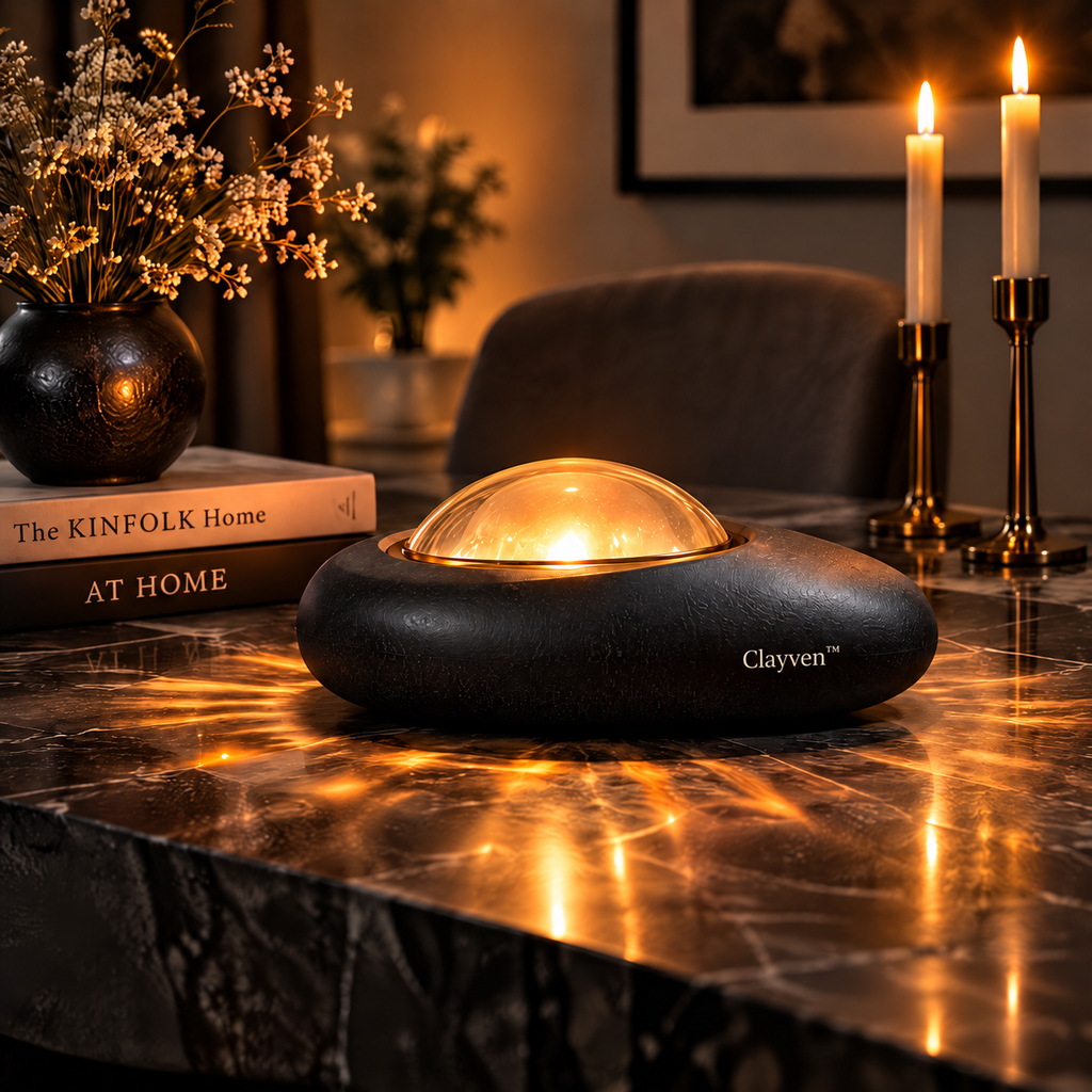 Clayven™ Vesper-06 Obsidian Pebble Glow