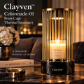 Clayven™ Colonnade-01 Brass Cage Thermal Sanctuary