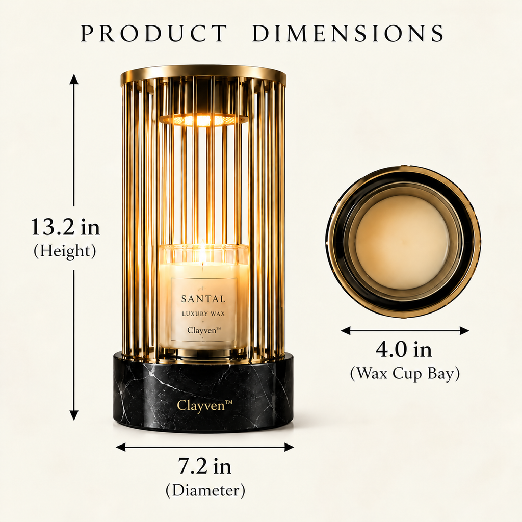 Clayven™ Colonnade-01 Brass Cage Thermal Sanctuary