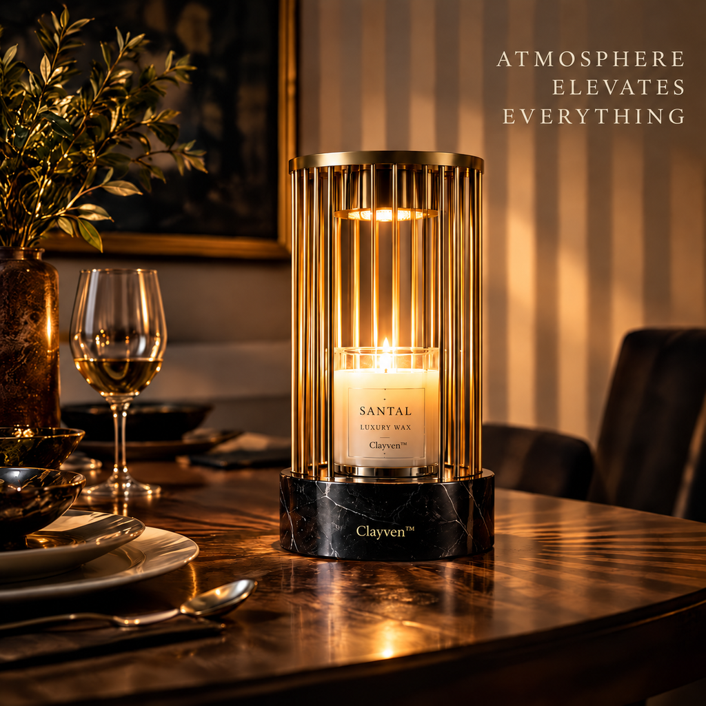Clayven™ Colonnade-01 Brass Cage Thermal Sanctuary
