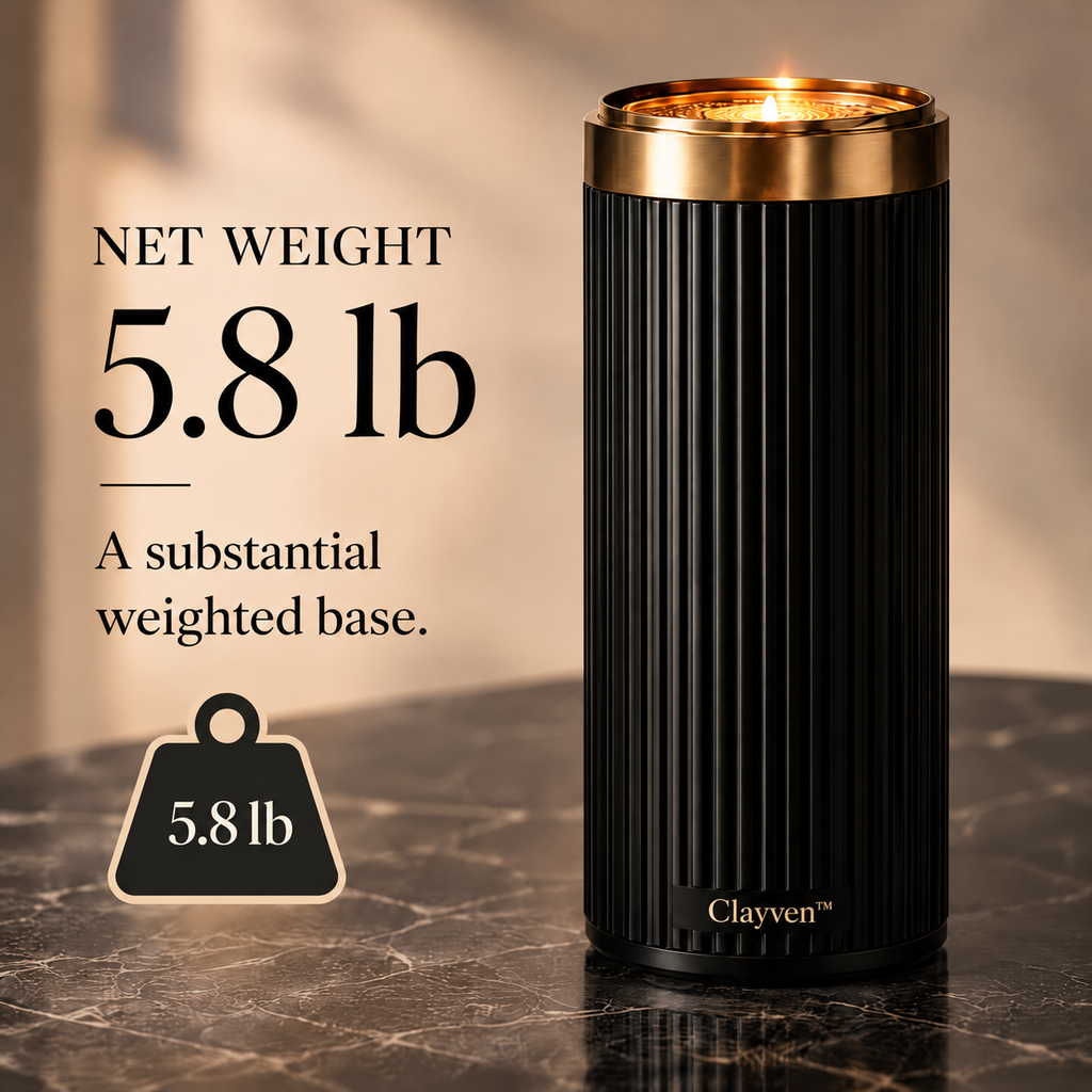 Clayven™ Fluted-02 Obsidian Ribbed Spire