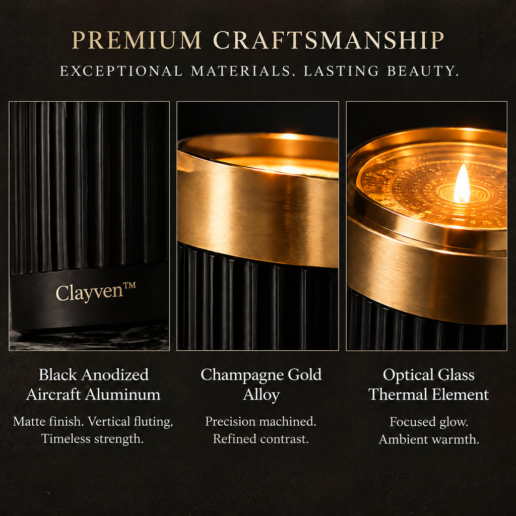 Clayven™ Fluted-02 Obsidian Ribbed Spire